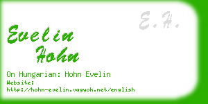 evelin hohn business card